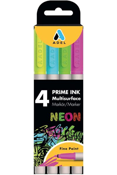 STOREMAX Jptrshop Prime Ink Multisurface 4-Pack Neon Marker 1111498