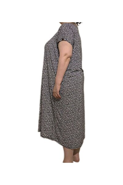 İpek Women's Short Sleeve Plus Size 100% Cotton Nightdress/Dress