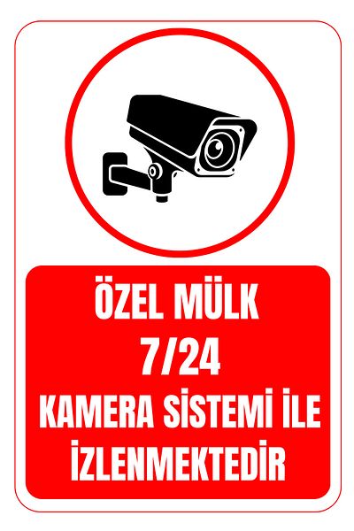 Girl Power 35 X 50 Private Property Monitored 24/7 with Camera System Warning Sign Foil Printing on 3 mm Dekota