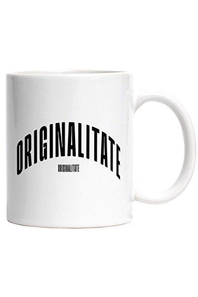 StoryGift Romania Cana Cuvantul Originalitate, Motivational, Self Help, Intelegere de Sine, Apreci, Cu Maner Alb