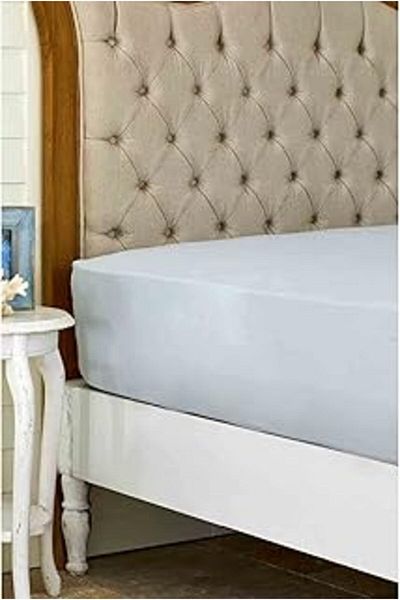 Mu Art Home Dark Gray 100% Cotton Plain Bed Sheet 160 cm X 240 cm