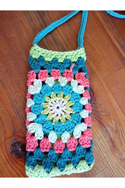 Home El Yapımı Telefon Kılıfı Boyunluk Askılı Çanta Orta E