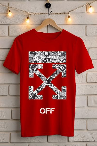 ModaSphere Off Printed Unisex Oversize T-Shirt