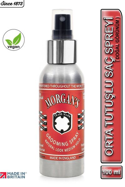 Morgan’s Morgans Pomade Grooming Spray - Orta Tutuşlu Şekillendirici Saç Spre...