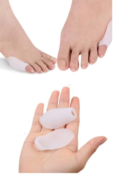 optana Silikon Ayak Serçe Parmak Kemik Koruyucu Bunyon Serçe Nasır Koruyucu Ayakkabı Vurma Önleyici Yastık