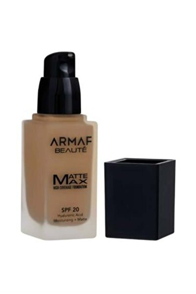 Armaf Beaute كريم أساس مات ماكس عالي التغطية بعامل حماية من الشمس 20 من أرماف بيوتي، لون القهوة، 30 مل