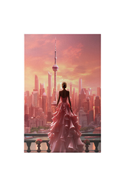 StoryGift Romania Tablou Canvas: Lovely Doll Femeie In Dubai Cu Rochie Lunga ...