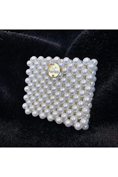 Las Perlas محفظة صغيرة لحامل البطاقات من لؤلؤة اللؤلؤ