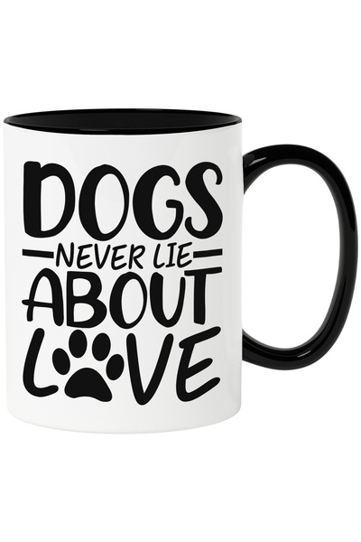 StoryGift Romania Cana pentru cei care considera ca iubirea cainilor este una sincera cu Maner Neg, Cu Maner Negru