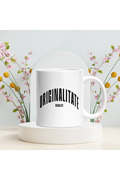 StoryGift Romania Cana Cuvantul Originalitate, Motivational, Self Help, Intelegere de Sine, Apreci, Cu Maner Alb