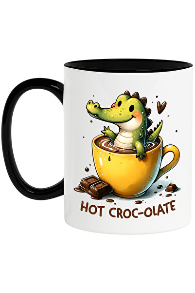 StoryGift Romania Cana cu un mic crocodil care se scalda intr-o ceasca cu cio...