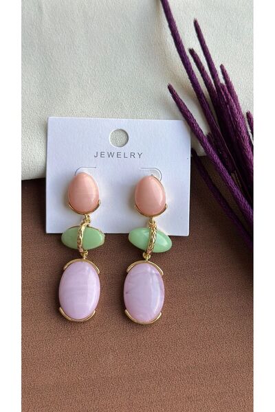 LİLİA قرط من الأحجار الطبيعية