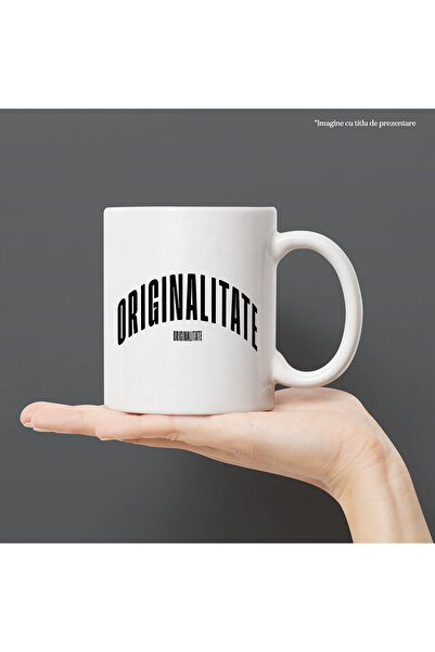 StoryGift Romania Cana Cuvantul Originalitate, Motivational, Self Help, Intelegere de Sine, Apreci, Cu Maner Alb