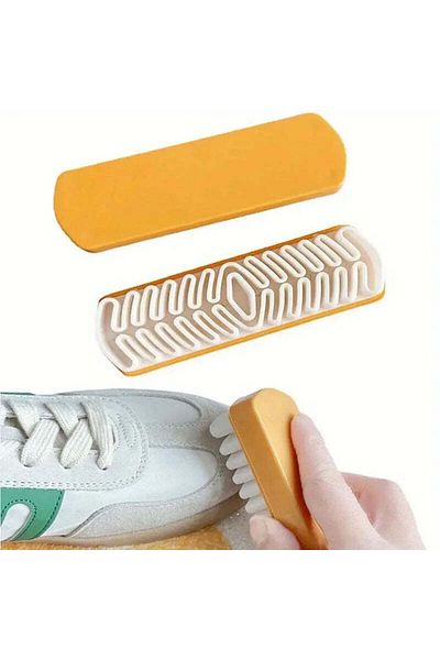 GUCSO White Rubber Crepe Leather Cleaning Brush, Suede Nubuck Shoes Cleaning Tool, Bag Care Brush