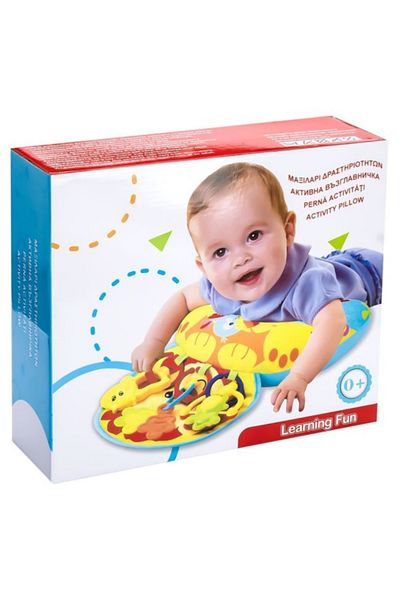 OEM Baby activity pillow with toys and sounds, multicolor