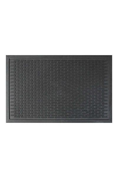 Hanedanev Durable Pvc Door Mat Decorative Black Door Front Mat 60 X 90