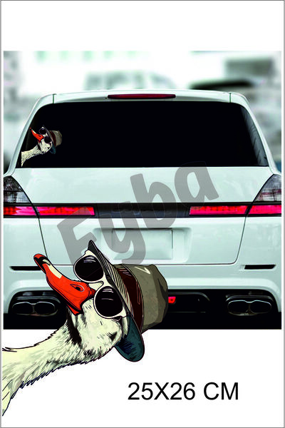 EYBA STİCKER Detective Duck Colorful Prints Sticker 26X25 cm Bsks21