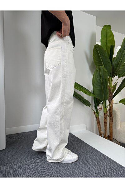 UTTBASİC Ekru GG Gabardin Baggy Pantolon