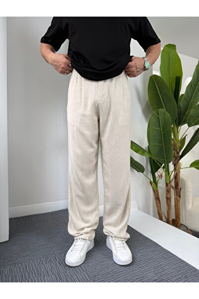 UTTBASİC GG Viscon Keten Baggy Pantolon