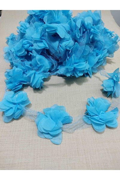 Hobigram Turkuaz Lazer Gül Lazer Kesim Gül Süsleme Paketleme Malzemesi 10 Ade...