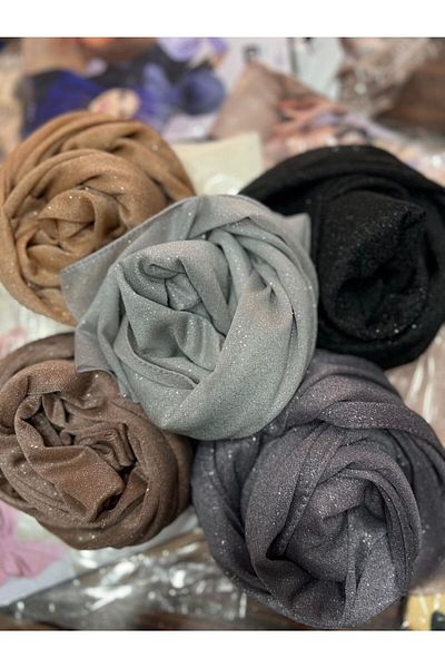 YILDIZ İSTANBUL MODA Shawl Chiffon Silvery