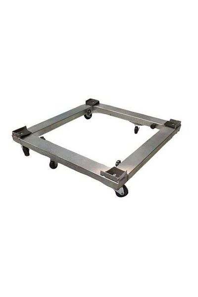 ALMUFARREJ Adjustable Refrigerator Stand Silver 95x95cm