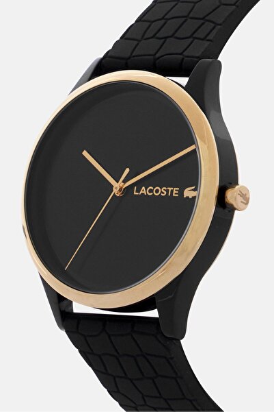 Lacoste Women 2001249 Rubber Strap Watch 35 mm, Black
