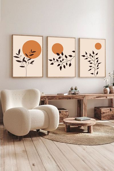 Dekorsiahome 3 Pcs Wood Frame Living Room Hall Kitchen Table Set Set3035