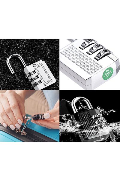 Boldy 20mm. Combination Suitcase Lock - Travel Suitcase Lock - Padlock - Combination Travel Lock - Padlock