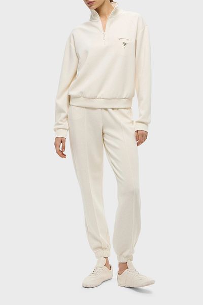 Guess Pantaloni de jogging Olympe Regular Fit cu talie elastică cu tijă cu nervuri V5RB11KCAY2 PANTALONI V5RB1