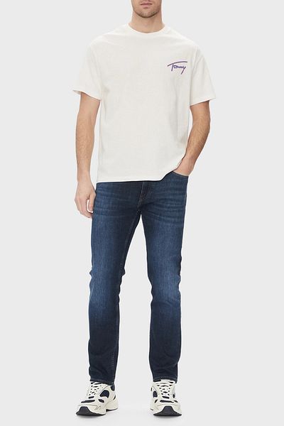 Tommy Jeans Printed 100% Cotton Relaxed Fit Crew Neck t Shirt Men t Shirt Dm0Dm20768 Ybh