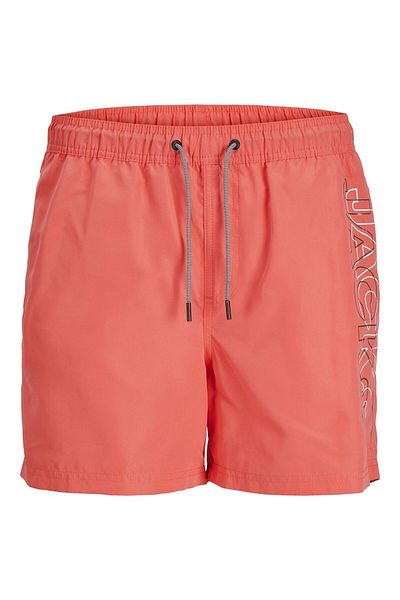 Jack & Jones Ανδρικό μαγιό Jack&Jones Regular Fit Written Coral 12253118