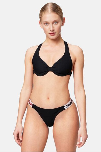 Tommy Jeans Women High Leg Cheeky Bikini, Red
