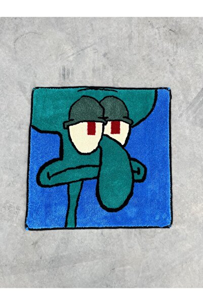 rellhome El Yapımı Sunger Bob Squidward Tufting Halı
