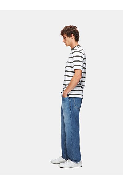 Ltb Ριγέ κοντομάνικο πράσινο μπλουζάκι