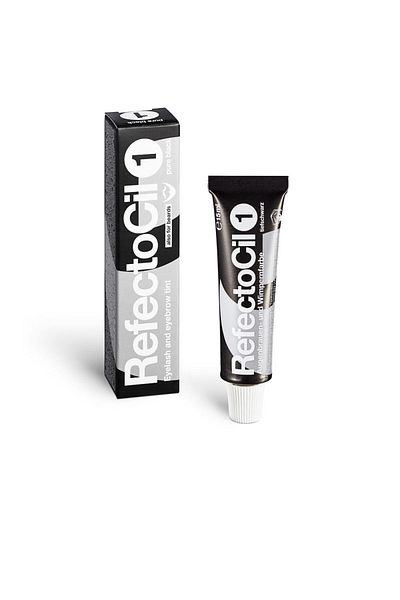 Refectocil Augenbrauen- und Wimpernfarbe 1 Schwarz Pure Black mit neuer Verpackung
