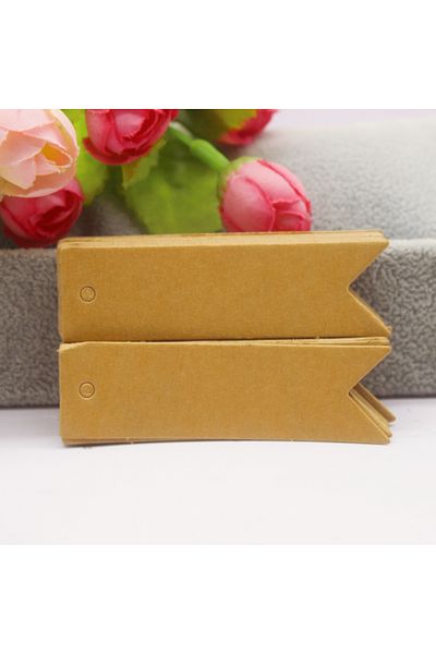 Choice 100tag20m String K Various Paper Gift Hang Tags, 100 Pieces Per Batch, White Kraft Paper Gift Packag