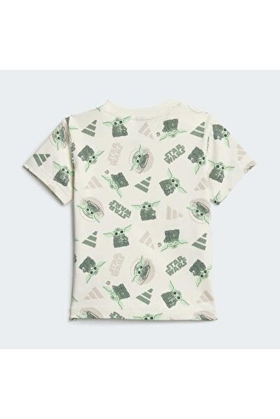 adidas Children's White I Sw Mndo t Set Shorts Tshirt Suit Jf3628