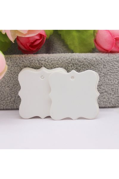 Choice 100tag20m String B Various Paper Gift Hang Tags, 100 Pieces Per Batch, White Kraft Paper Gift Packag