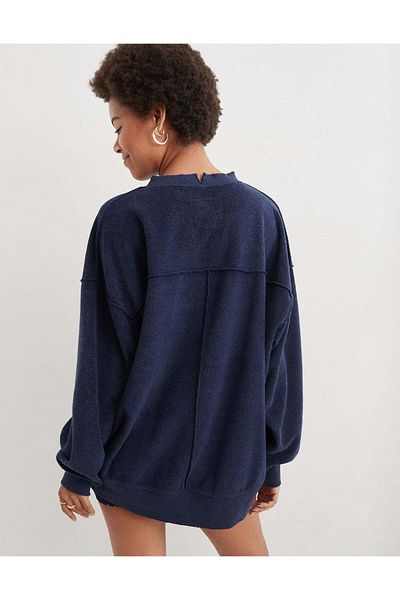 AMERICAN EAGLE Aerie The Chill Cozy Crew Sweatshirt