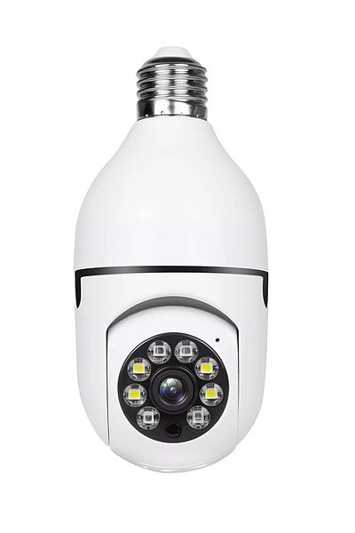 sharpdo 1080p Light Bulb HD Night Vision Camera, 360 Degree Rotation, Wifi Home Security Monitoring
