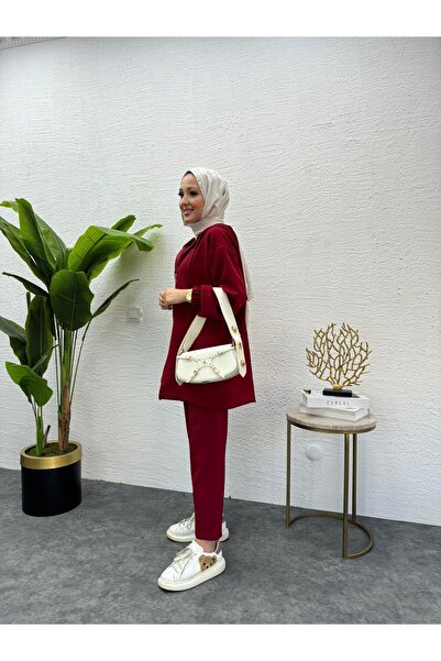 MEYSADESİGN Meyra İkili Takım Bordo