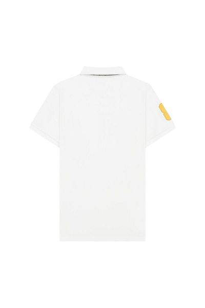 Giordano Men's 3D Lion Polo: Slim Fit, Bold Embroidery, Premium Pique