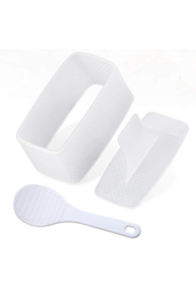 Choice قالب سوشي أبيض مع ملعقة أرز، أونيغيري سيكيري وكيمب، غير لاصق وخالي من مادة BPA