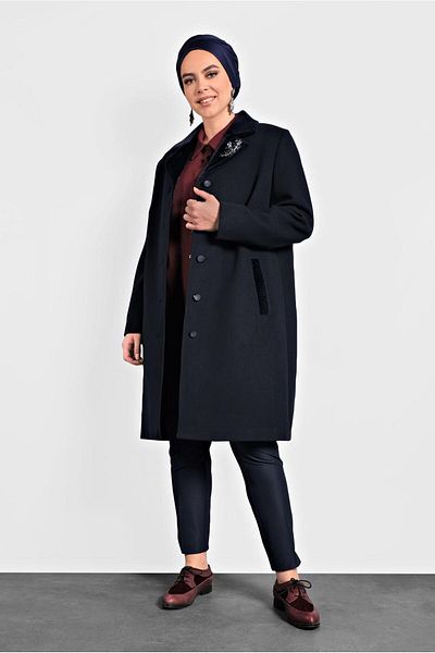 Alvina 90059 Μοντέλο Κασμίρ Παλτό