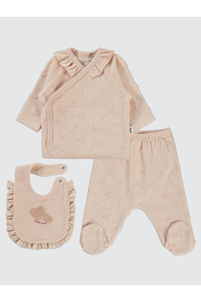 Civil Baby Baby Girl Bodysuit Sets 0-6 Months Powder