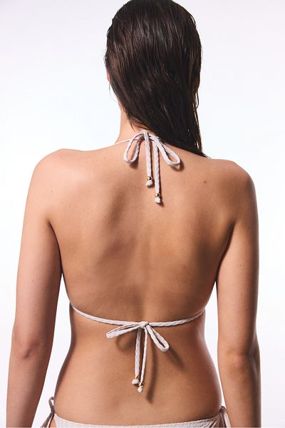 Penti Stone Color Beaded Alice Triangle Bikini Top