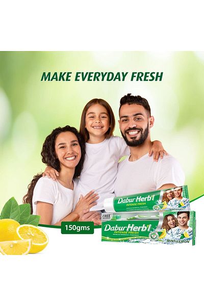 Dabur Herbal Intense Fresh Gel Toothpaste 150 g