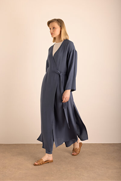 Aker Viscon Cotton , Yandan Bağlamalı Sabahlık