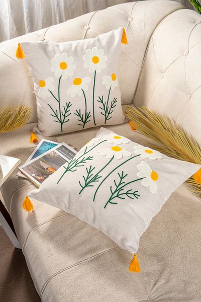 Bade Design 2-Piece Punch Throw Pillow, Decorative, Pillow Case Most Preferred (Linen Fabric) Book Gift